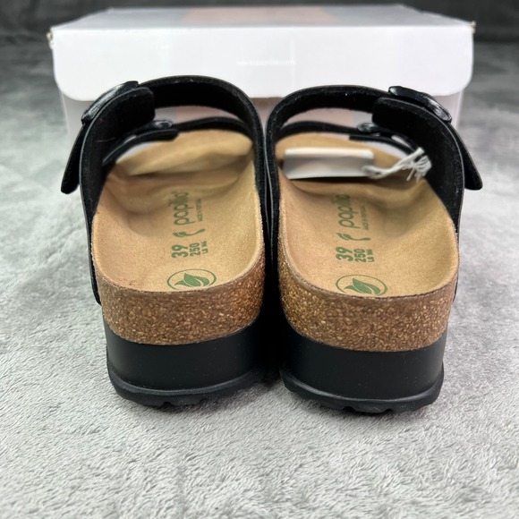 Birkenstock Papillio Arizona Pap Flex Platform Sandals Women 39 Black Narrow Fit - Picture 4 of 7